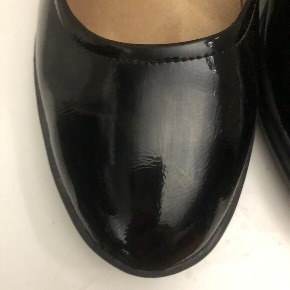 NATURALIZER Patent Leather Wedge Heel Comfortable Career Shoes - Picture 4 of 14